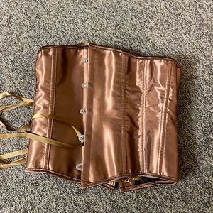 Brown under bust corset